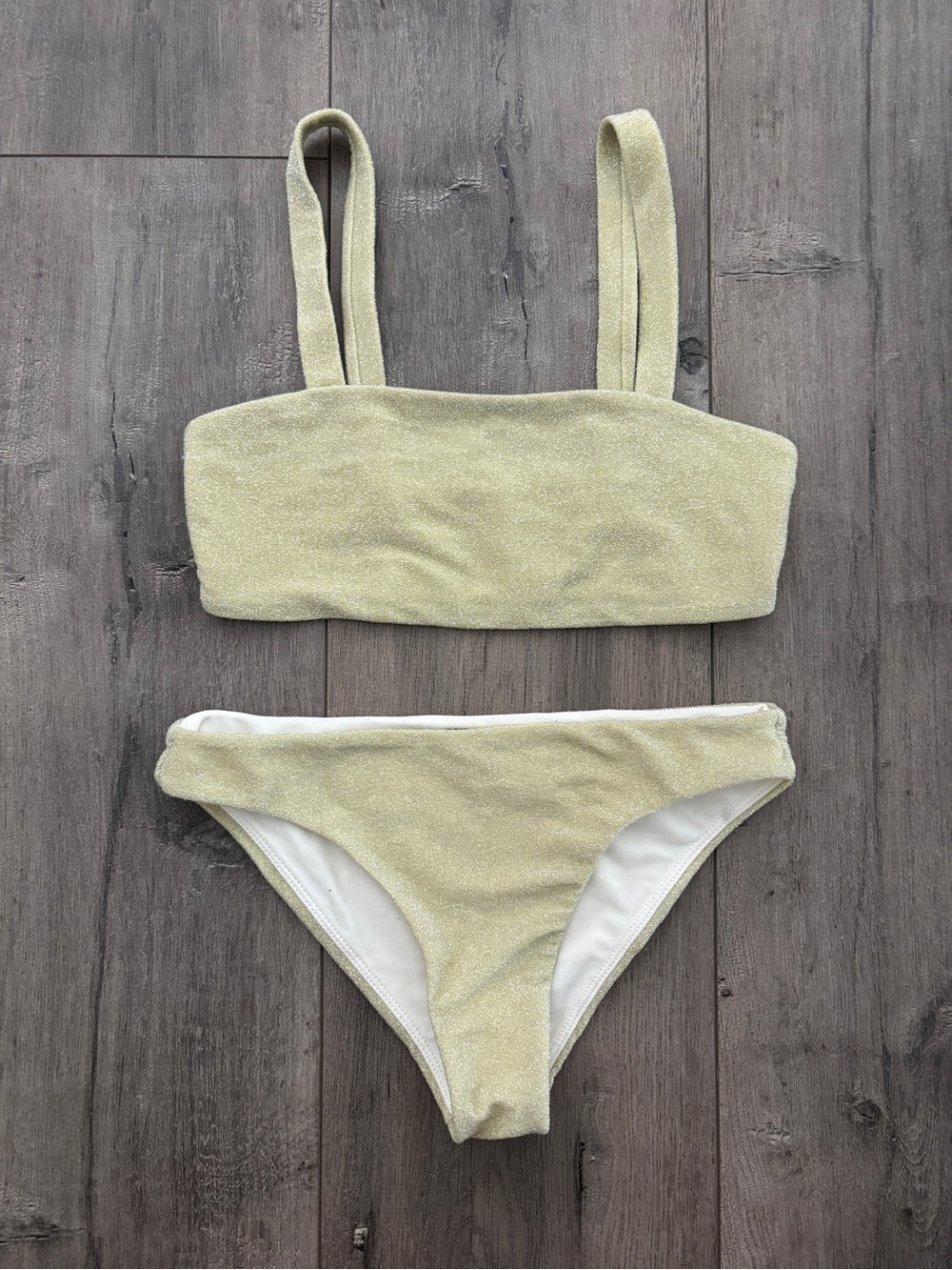 Mikoh Light Gold Shimmery Bikini